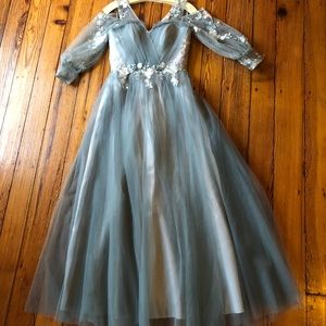 Veaul Sage Corset Gown New with Tags